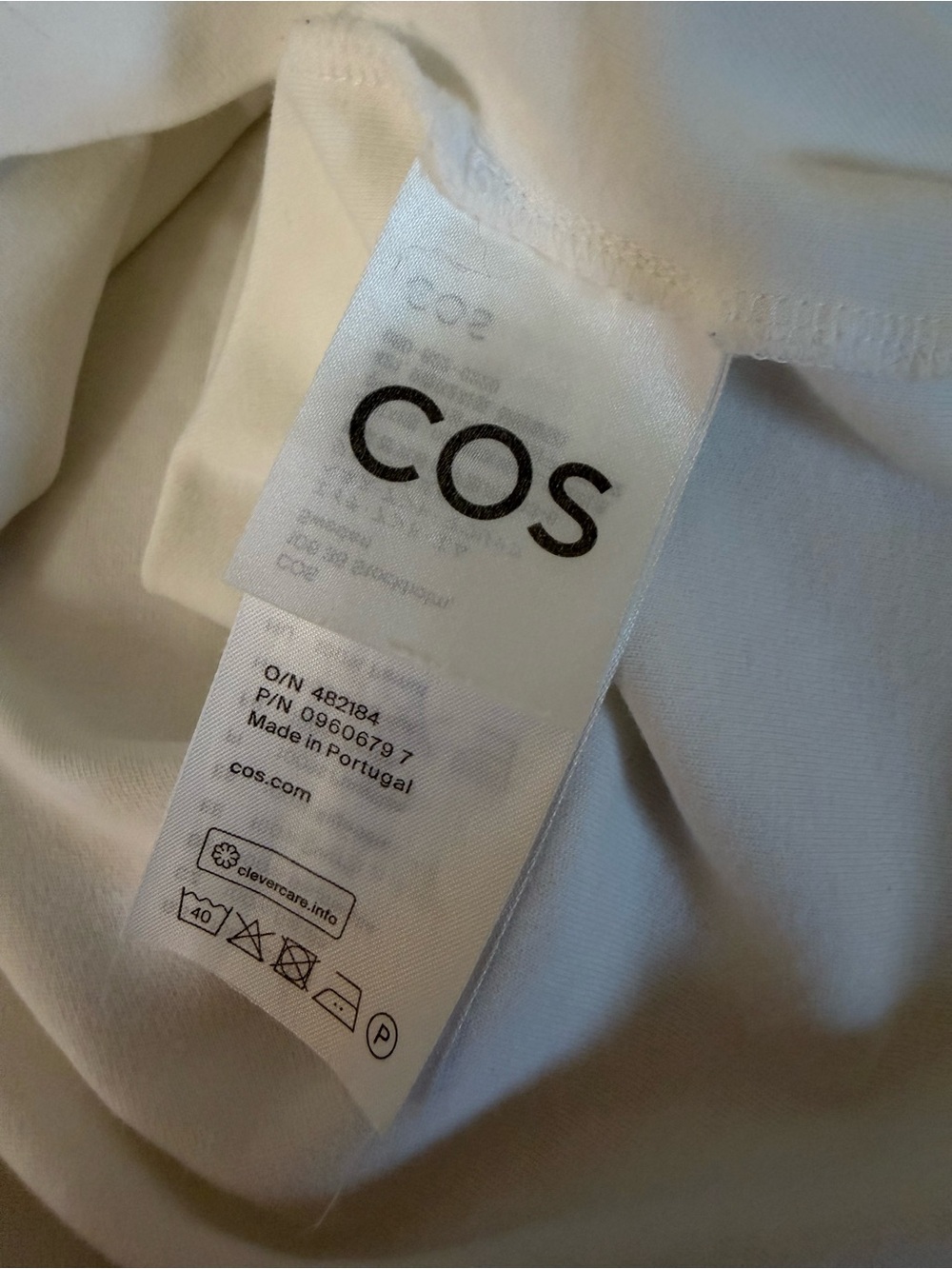 COS, high-quality white cotton T-shirt - Picture 6 of 7